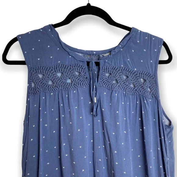 Denver Hayes Sleeveless Loose Fit High Low  Blouse - Picture 4 of 9